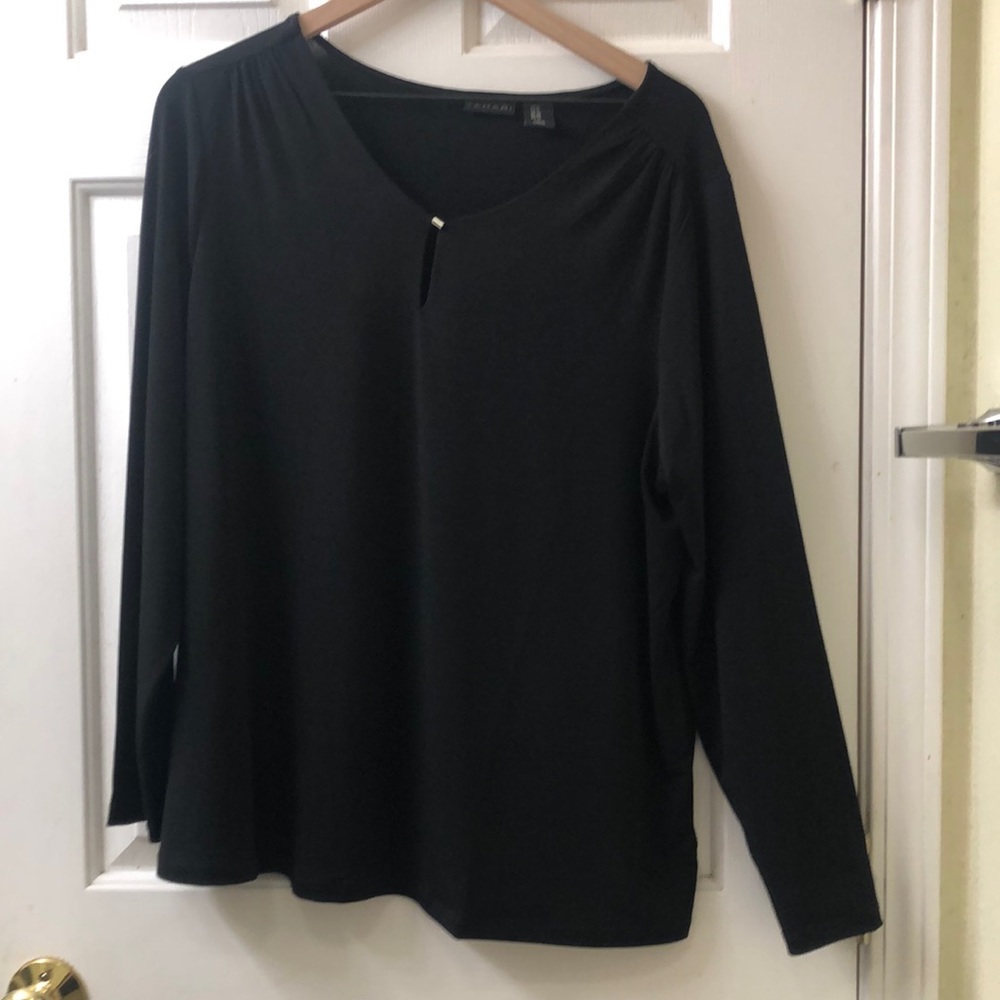 TAMARI Black Long Sleeve Shirt Women’s Size 1X